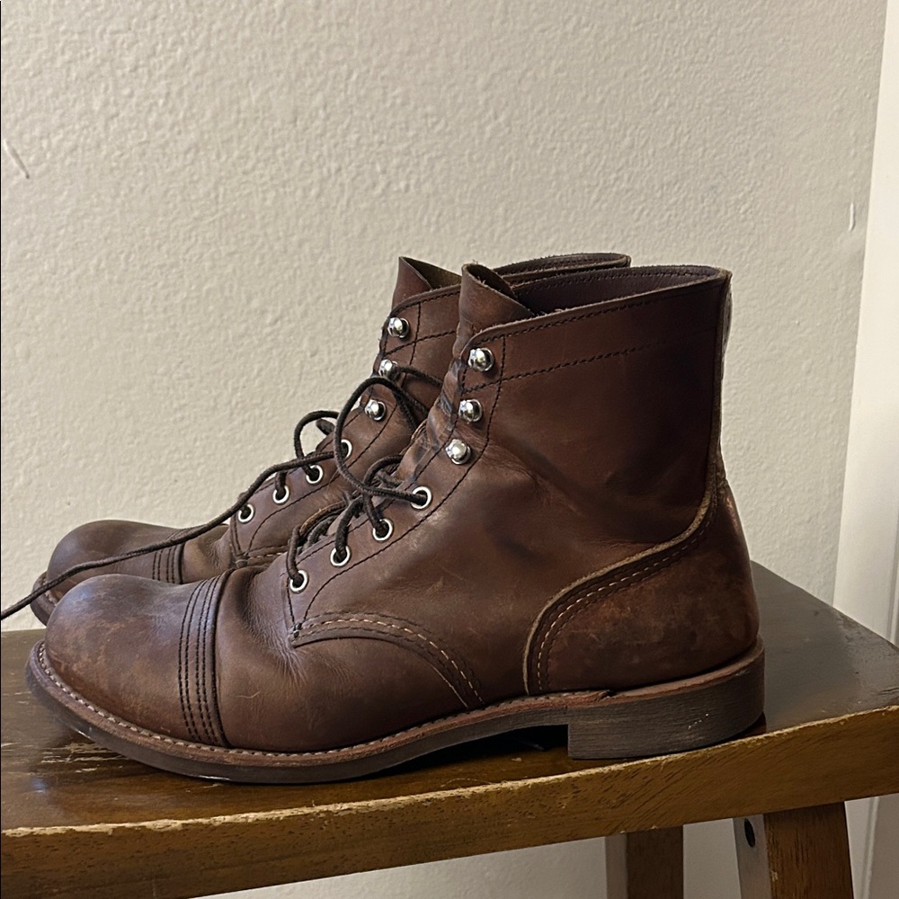 Red Wing Iron Ranger Dark Brown Leather Men's Boots